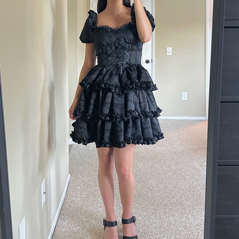 🛑LAST CHANCE🛑 NWT Ocelot Black Sweet Gothic Lolita OP Princess Dress